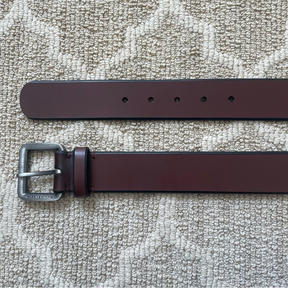 NWT Marc New York by Andrew Marc Brown Leather Belt